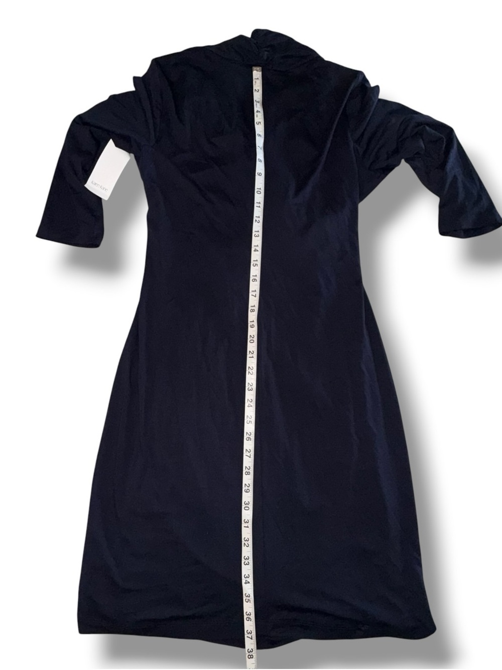 NWT KAREN KANE Cascade Wrap Dress - XL Navy - Picture 12 of 14